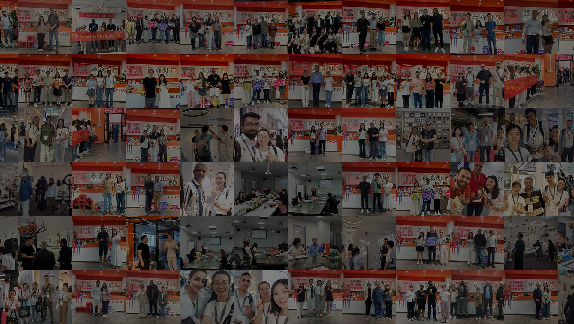 Tyson Lighting clients and team at international exhibitions