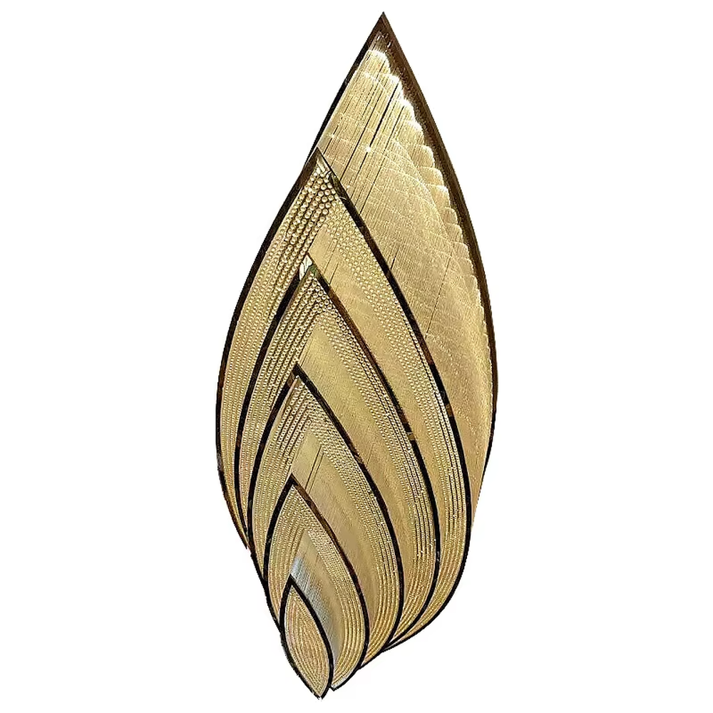 Modern luxurious waterdrop-shaped layered curved golden crystal (light bead) ceiling chandelier (black edge decoration), warm light effect, creating a high-end grand artistic space atmosphere.