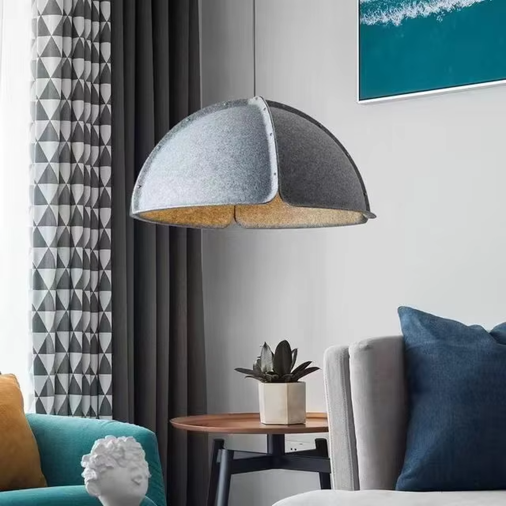 This is a modern minimalist red spliced dome chandelier, with a red spliced dome shape, featuring a minimalist and grand design, modern and stylish. It is used for space lighting and decoration, creating a modern minimalist or vibrant atmosphere. It is suitable for modern minimalist restaurants, Nordic-style home living rooms, creative office areas and other places.