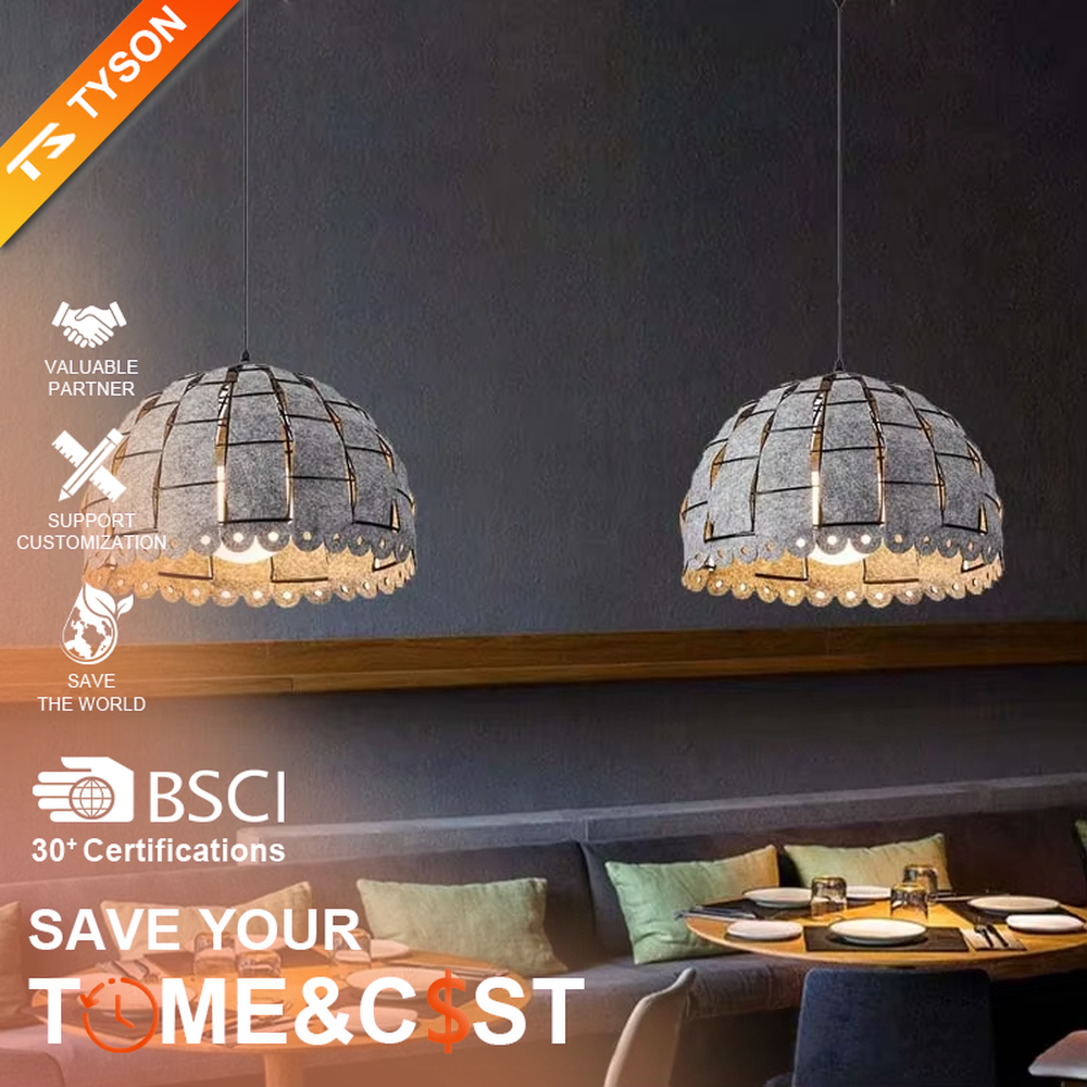 This is a modern minimalist gray spliced dome chandelier, with a gray spliced dome shape and lace-like details on the edge, featuring a minimalist and textured design. It is used for space lighting and decoration, creating a warm and modern atmosphere. Suitable for modern minimalist restaurants, Nordic-style home living rooms, creative cafes and other places.