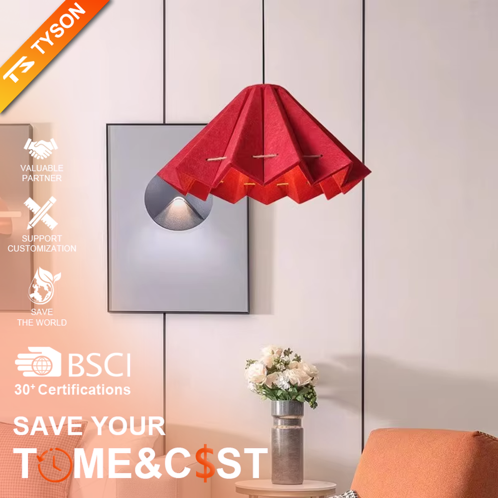 This is a modern artistic dark blue spliced origami chandelier, with a geometric origami structure, outer dark blue material and inner wood texture, featuring strong artistic sense and modern style. It is used for space lighting and decoration, creating an artistic and modern atmosphere. It is suitable for modern art home living rooms, designer studios, high-end creative restaurants and other places.