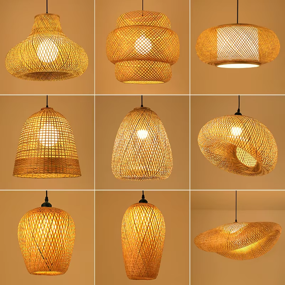 This wabi-sabi style hand-woven rattan cloud chandelier is made of natural rattan woven into an irregular UFO shape. Warm light passes through the woven texture to emit a soft and transparent halo, combining natural texture and artistic atmosphere, suitable for lighting and decoration in natural style spaces such as restaurants and tea rooms.