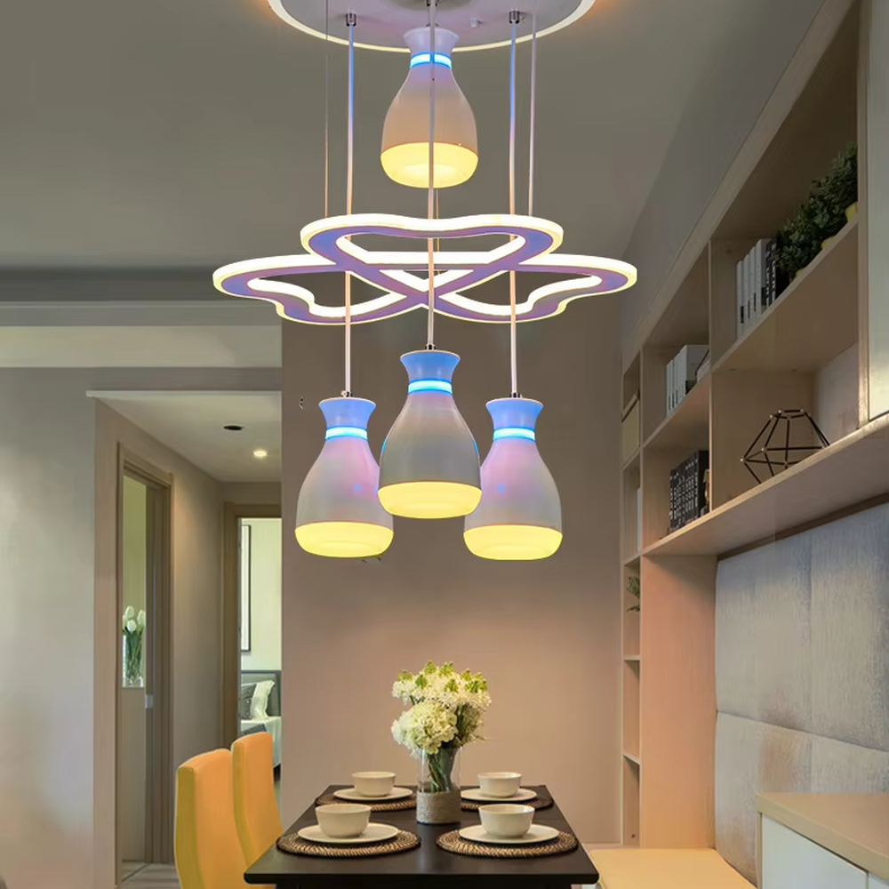 Modern light luxury double-layer ring crystal chandelier, featuring a rose gold metal frame paired with dense crystal strips to create a double-layer suspended shape. Light refracts through the crystals to produce a brilliant and soft glow, combining sophistication and ambiance, making it a high-end decorative lighting fixture that elevates the space's style.