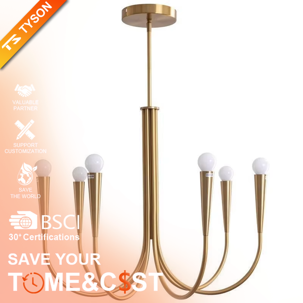 This modern minimalist curved-arm chandelier features a black matte metal frame with 6 fluid, staggered curved arms and milky white spherical lampshades, creating an elegant and layered look. When lit, it emits soft and even light, combining design appeal with an ambient atmosphere. Ideal for living rooms, dining rooms, bedrooms, and other spaces, it adds an exquisite and soft touch to modern minimalist, Nordic, or industrial-style home environments.
