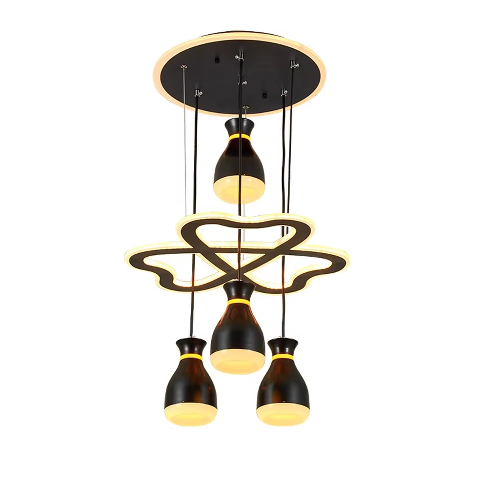 Modern light luxury double-layer ring crystal chandelier, featuring a rose gold metal frame paired with dense crystal strips to create a double-layer suspended shape. Light refracts through the crystals to produce a brilliant and soft glow, combining sophistication and ambiance, making it a high-end decorative lighting fixture that elevates the space's style.