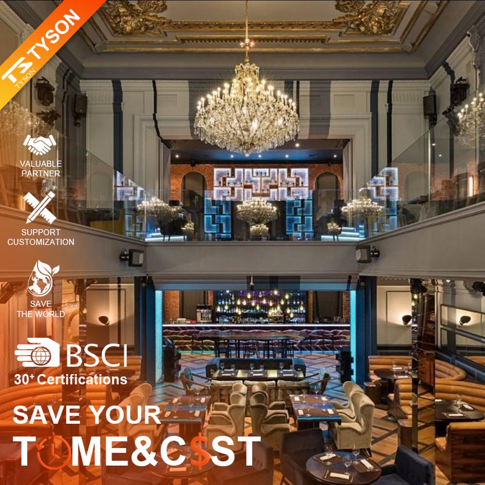 This light luxury interlaced ring crystal chandelier features a multi-layer flowing ring shape made of metal frames and crystal strips, with light refracting a brilliant halo through the crystals, serving both lighting and decorative purposes, suitable for modern light luxury spaces such as living rooms and dining rooms.