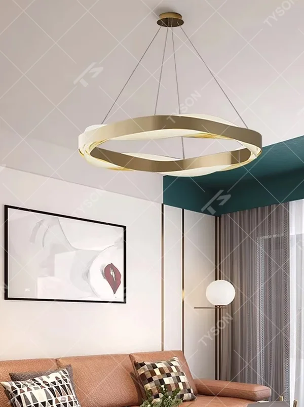 Modern light luxury starry sky oval crystal chandelier, featuring a gold metal frame covered with transparent crystal ornaments. Light refracts through the crystals to create a brilliant glow, combining luxury texture and artistic ambiance, making it a high-end decorative lighting fixture that elevates the space's style.