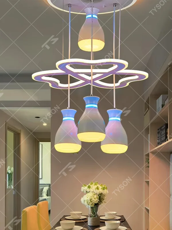 Modern light luxury double-layer ring crystal chandelier, featuring a rose gold metal frame paired with dense crystal strips to create a double-layer suspended shape. Light refracts through the crystals to produce a brilliant and soft glow, combining sophistication and ambiance, making it a high-end decorative lighting fixture that elevates the space's style.